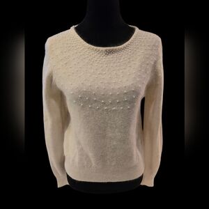 Marisa Christina Lord & Taylor Lambs Wool Angora Sweater Small